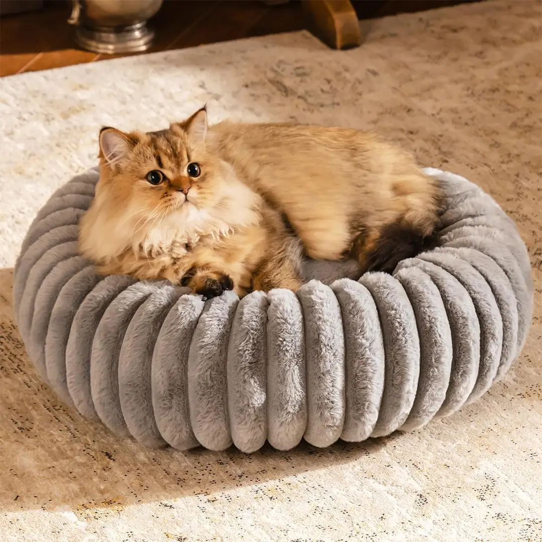 donut cat bed for indoor cats 6